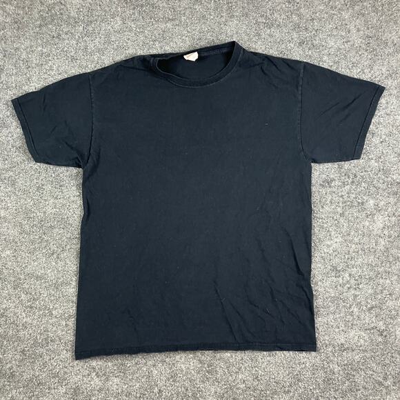 Fruit of the Loom T-Shirt Mens Size L Black Basic Cotton Casual Crewneck - Picture 5 of 7